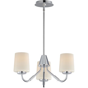 Durham 3 Light 18.5 inch Polished Chrome Mini Chandelier Ceiling Light