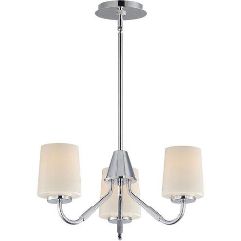 Durham 3 Light 18.5 inch Polished Chrome Mini Chandelier Ceiling Light