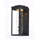 Salon LED LED 15 inch Black Outdoor Wall Sconce in Water