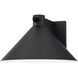 Conoid LED 6 inch Black Outdoor Wall Mount