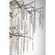 Willow 12 Light 35 inch Silver Gold Multi-Tier Chandelier Ceiling Light