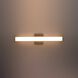 Rail LED 18 inch Satin Nickel Bath Vanity Wall Light