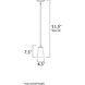 Logan 1 Light 4.5 inch Oil Rubbed Bronze Mini Pendant Ceiling Light