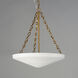 Artemis 4 Light 19.75 inch Natural Aged Brass Entry Foyer Pendant Ceiling Light