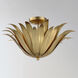 Firenze 3 Light 21.5 inch Gold Leaf Semi-Flush Mount Ceiling Light