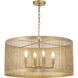 Hatcher 4 Light 24 inch Gold Suspension Pendant Ceiling Light