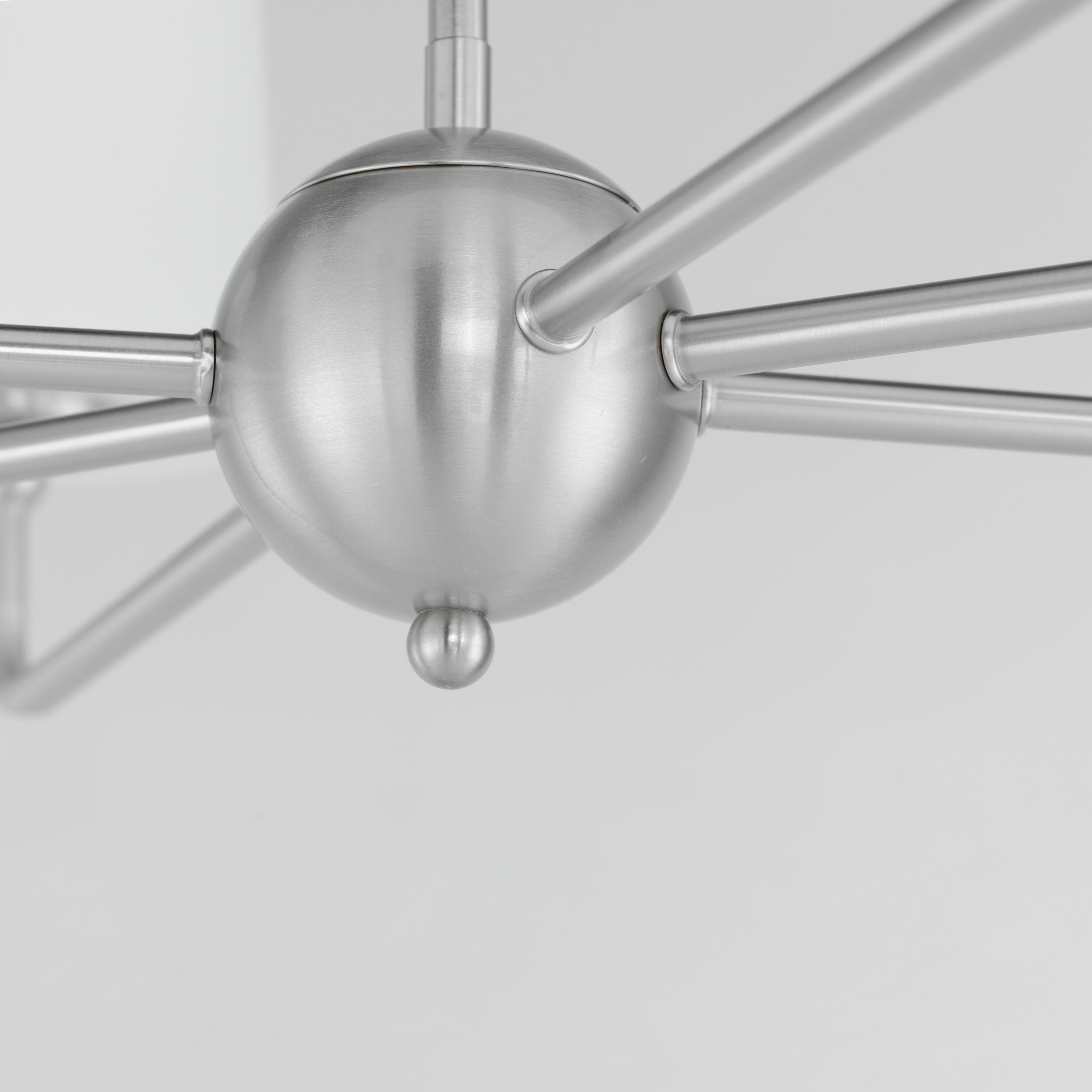 Bristol 6 Light 34 inch Satin Nickel Single-Tier Chandelier Ceiling Light