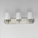Durham 3 Light 24 inch Satin Nickel Bath Vanity Wall Light