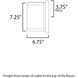 Barrel LED 7.25 inch Black Outdoor Wall Mount
