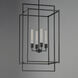 Gridline 4 Light 17 inch Black Single Pendant Ceiling Light
