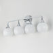Neve 4 Light 31 inch Polished Chrome Bath Vanity Wall Light