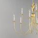 Paloma 9 Light 36 inch Gold Leaf Chandelier Ceiling Light