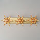 Paloma 3 Light 31.75 inch Gold Leaf Bath Vanity Wall Light