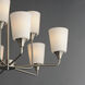 Hudson 9 Light 30 inch Satin Nickel Multi-Tier Chandelier Ceiling Light in Satin White