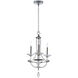 Paris 3 Light 12.5 inch Polished Nickel Single-Tier Chandelier Ceiling Light