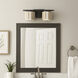 Draughtsman 2 Light 18 inch Natural Wood and Charcoal Bath Vanity Wall Light