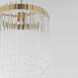Jolie LED 11.00 inch Natural Aged Brass Single Pendant Ceiling Light