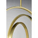 Coronet 1 Light 20.5 inch Satin Brass Single Pendant Ceiling Light