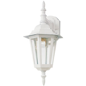 Builder Cast 1 Light 15 inch White Outdoor Wall Mount