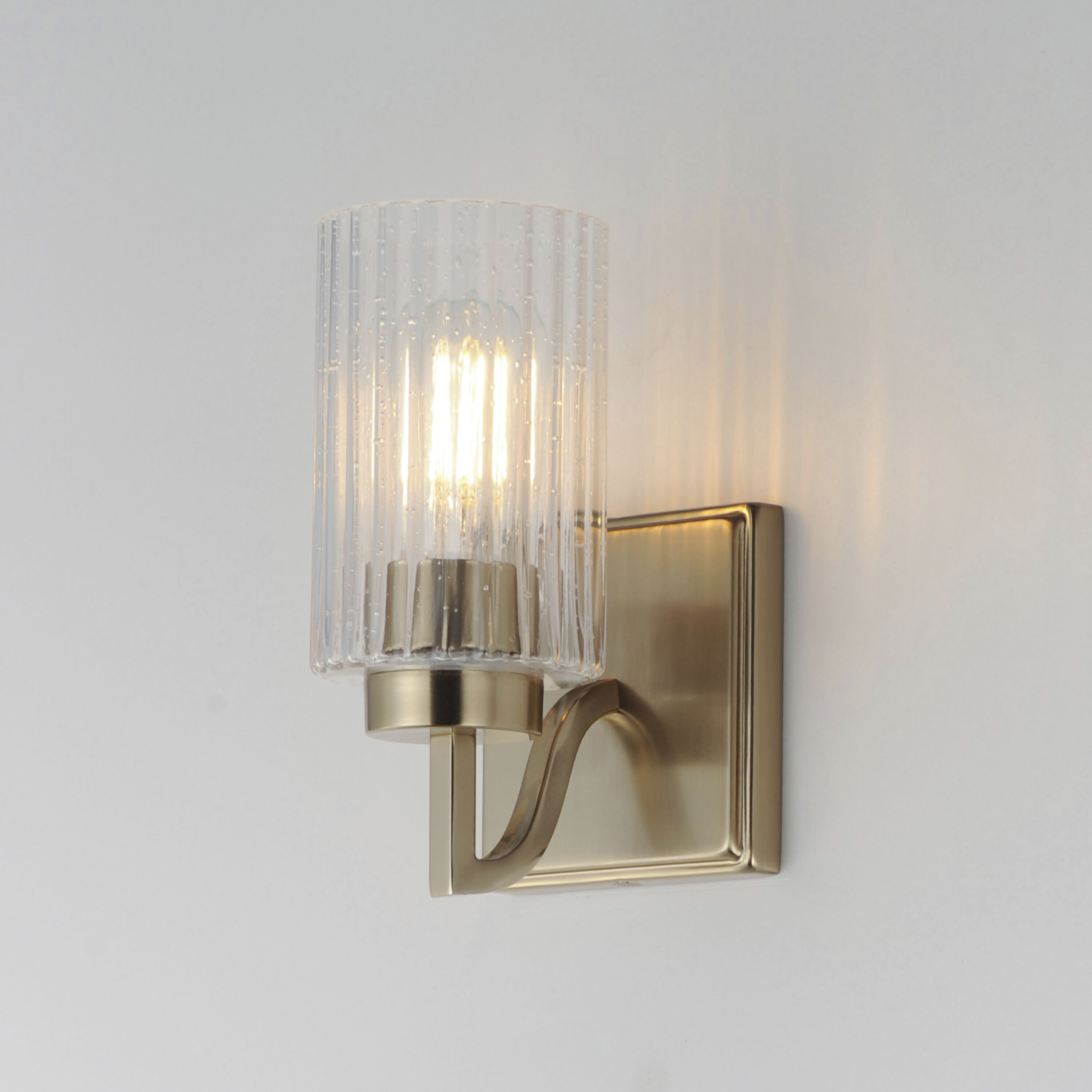 Rigata 1 Light 5 inch Satin Champagne Bath Vanity Wall Light
