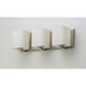 Wrap 3 Light 19.25 inch Satin Nickel Bath Vanity Wall Light