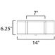 Clover 2 Light 14 inch Polished Nickel Flush Mount Ceiling Light