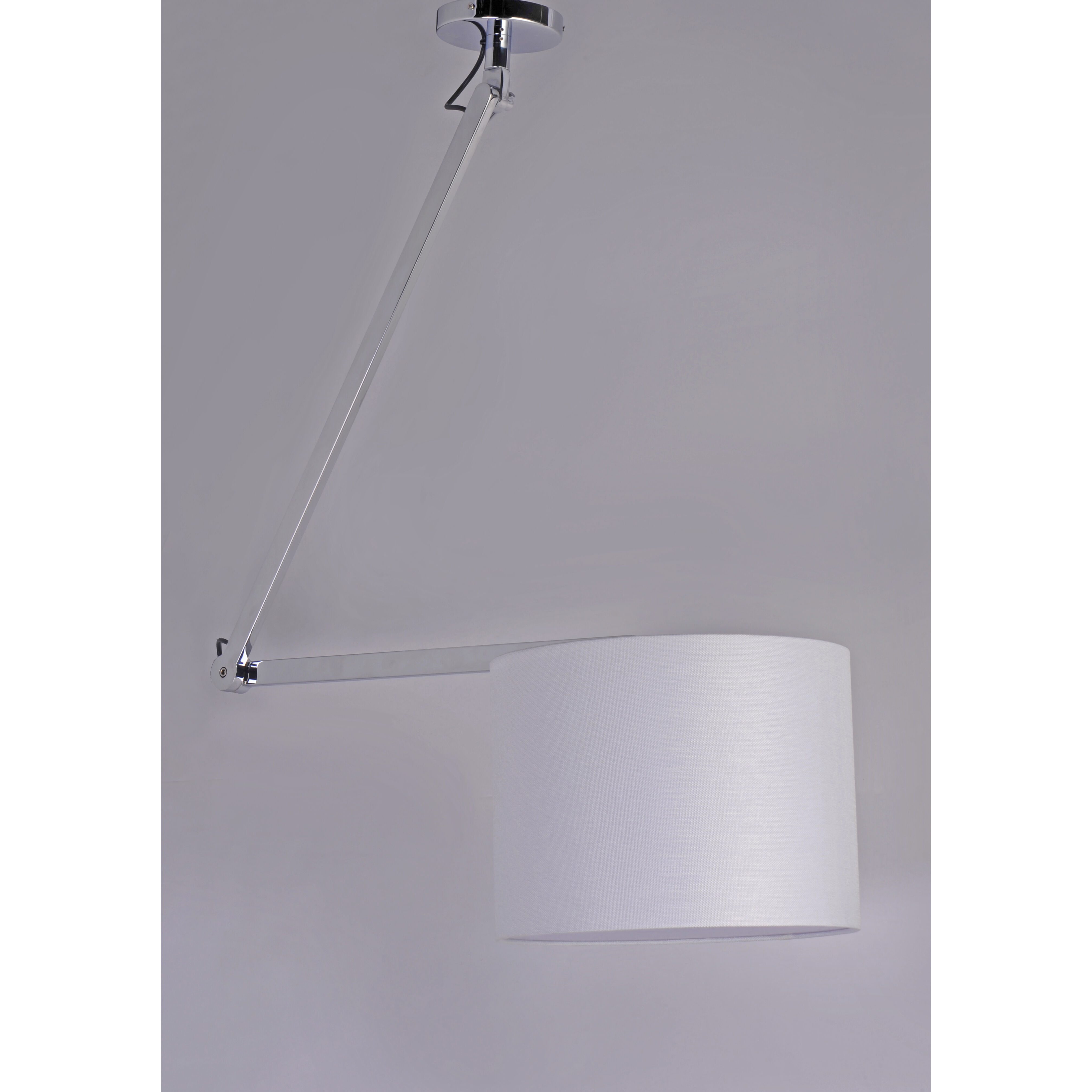 Hotel LED 14.25 inch Polished Chrome Single Pendant Ceiling Light