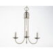 Logan 3 Light 15.5 inch Satin Nickel Multi-Light Pendant Ceiling Light