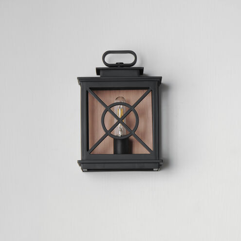 Yorktown VX 1 Light 12.25 inch Black and Aged Copper Outdoor Wall Mount