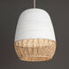 Tamba 1 Light 16 inch Ivory Single Pendant Ceiling Light