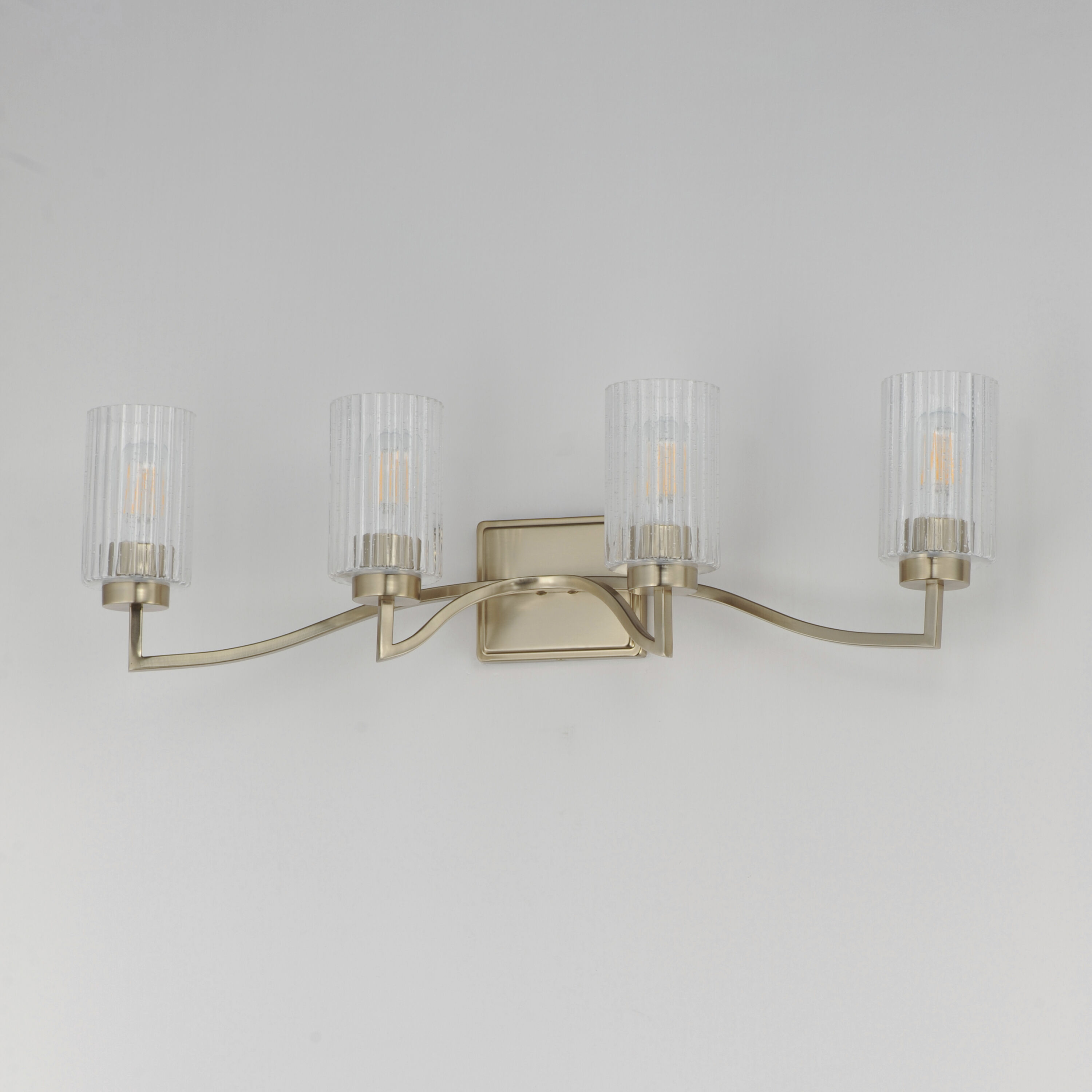 Rigata 4 Light 32.25 inch Satin Champagne Bath Vanity Wall Light