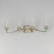 Rigata 4 Light 32.25 inch Satin Champagne Bath Vanity Wall Light