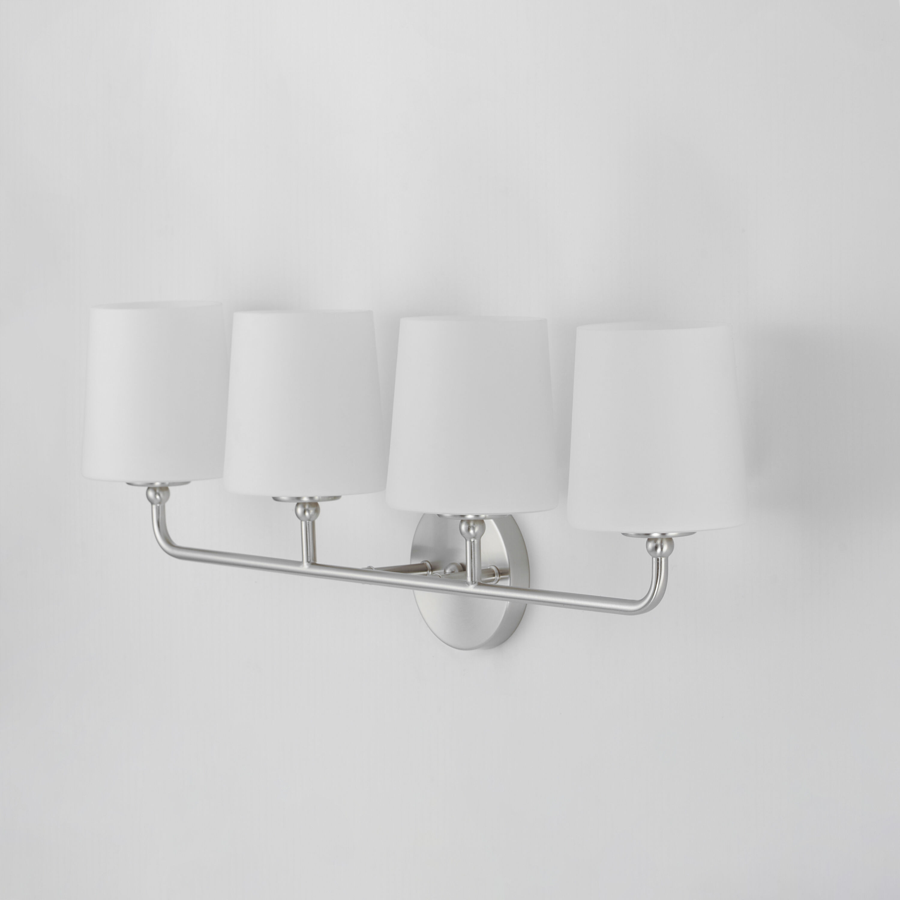 Bristol 4 Light 29 inch Satin Nickel Bath Vanity Wall Light