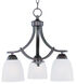 Axis 3 Light 18 inch Oil Rubbed Bronze Down Light Chandelier Ceiling Light
