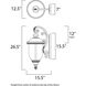 Carriage House DC 3 Light 26.5 inch Oriental Bronze Outdoor Wall Mount