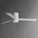 Tanker 52 inch Matte White Ceiling Fan with Light Kit, Outdoor Ceiling Fan