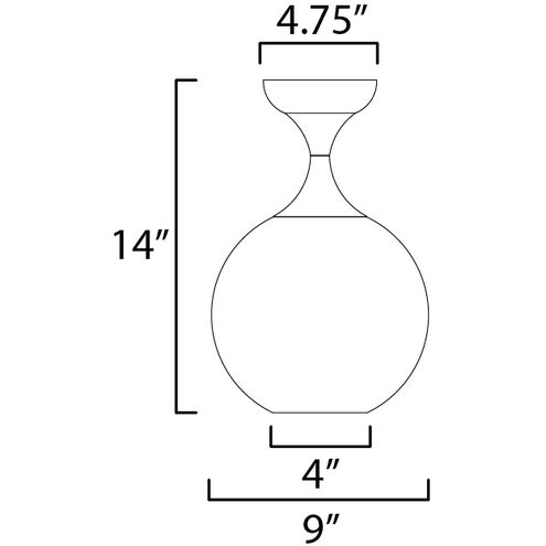 Neve 1 Light 9 inch Natural Aged Brass Semi-Flush Mount Ceiling Light