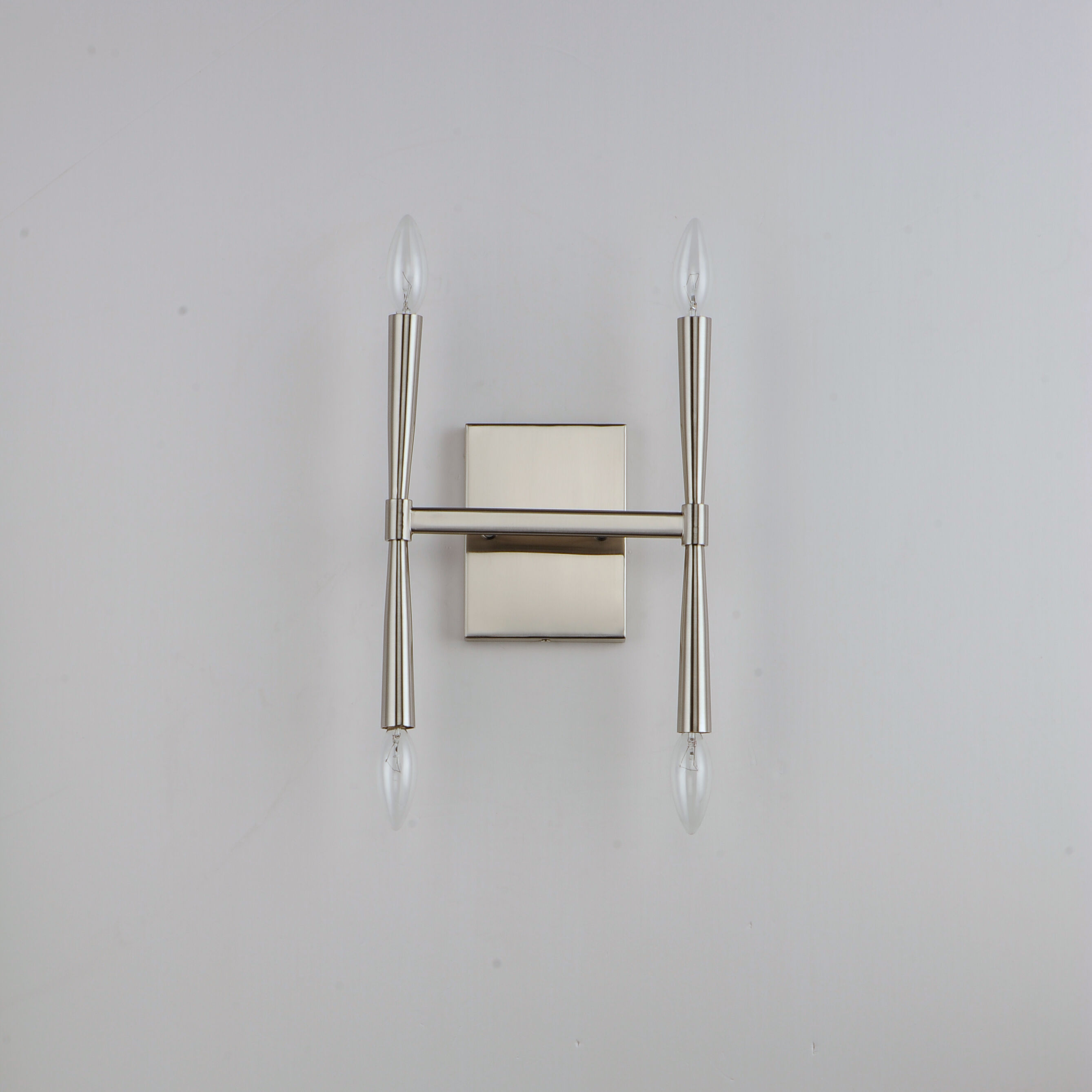 Rome Wall Sconce Wall Light in Satin Nickel