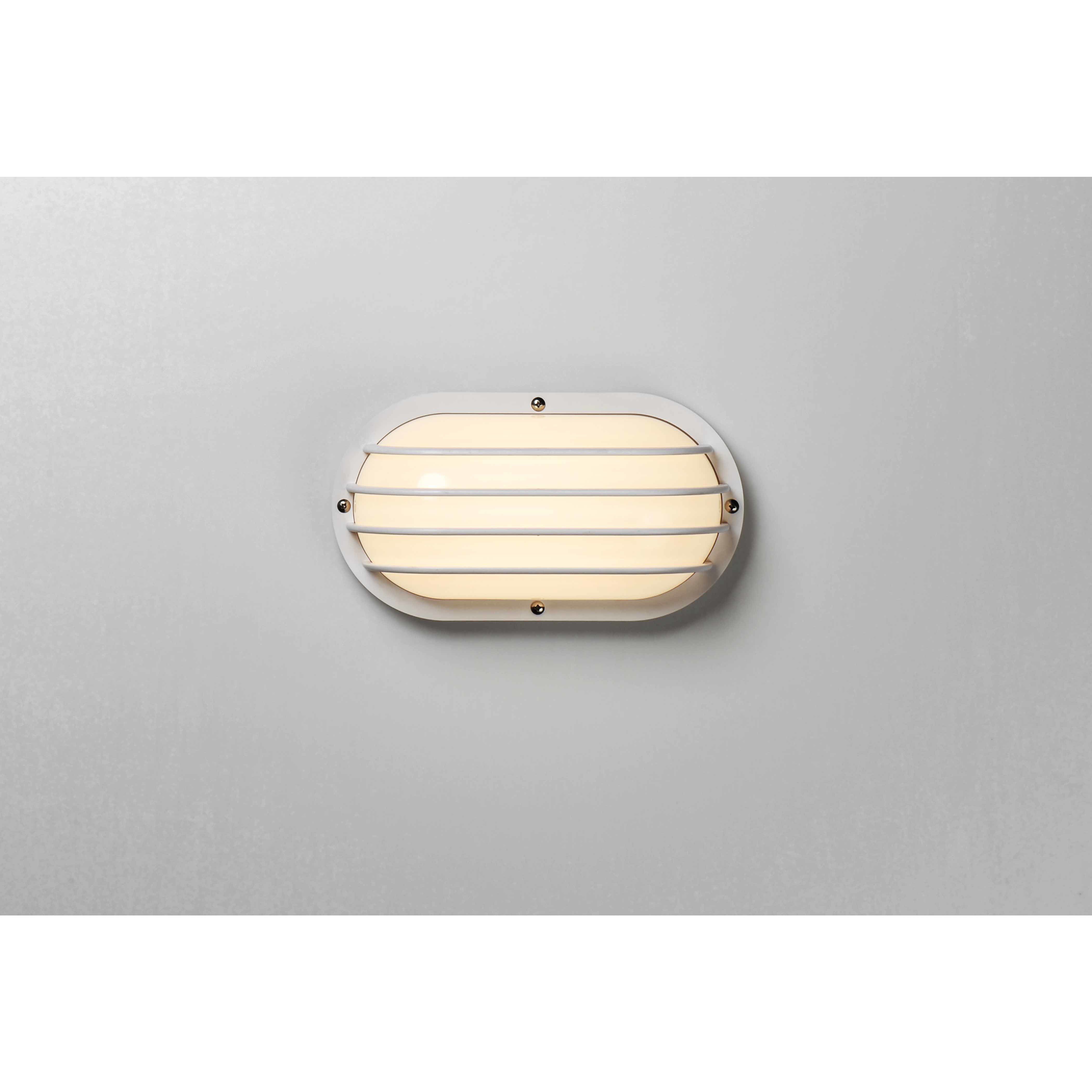 Bulwark 1 Light 6 inch White Outdoor Wall Mount