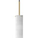 Blizzard 1 Light 3.25 inch Natural Aged Brass Linear Pendant Ceiling Light