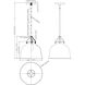 Hollis 1 Light 12 inch Natural Aged Brass Single Pendant Ceiling Light