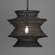 Krabi 1 Light 22.5 inch Black Single Pendant Ceiling Light