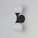 Neve 2 Light 6 inch Black Wall Sconce Wall Light