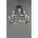 Haven 9 Light 27 inch Black and Satin Nickel Multi-Tier Chandelier Ceiling Light