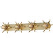 Paloma 4 Light 43 inch Gold Leaf Bath Vanity Wall Light