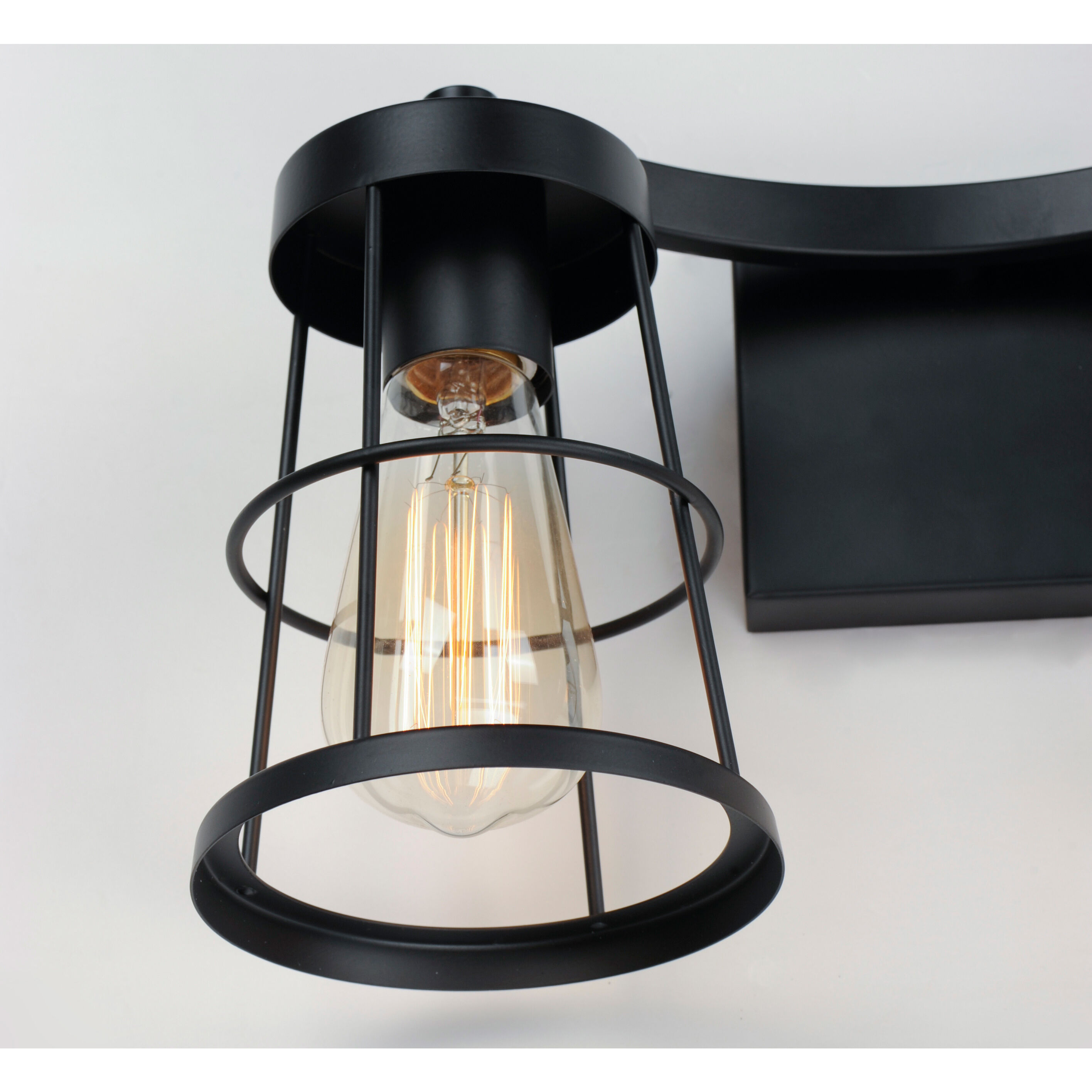 Urbane 2 Light 15 inch Black Bath Vanity Wall Light 