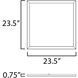 Sky - 5CCT LED 23.5 inch Black Flush Mount Ceiling Light