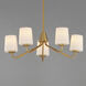 Durham 5 Light 26 inch Natural Aged Brass Single-Tier Chandelier Ceiling Light