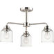 Acadia 3 Light 20 inch Satin Nickel Chandelier Ceiling Light