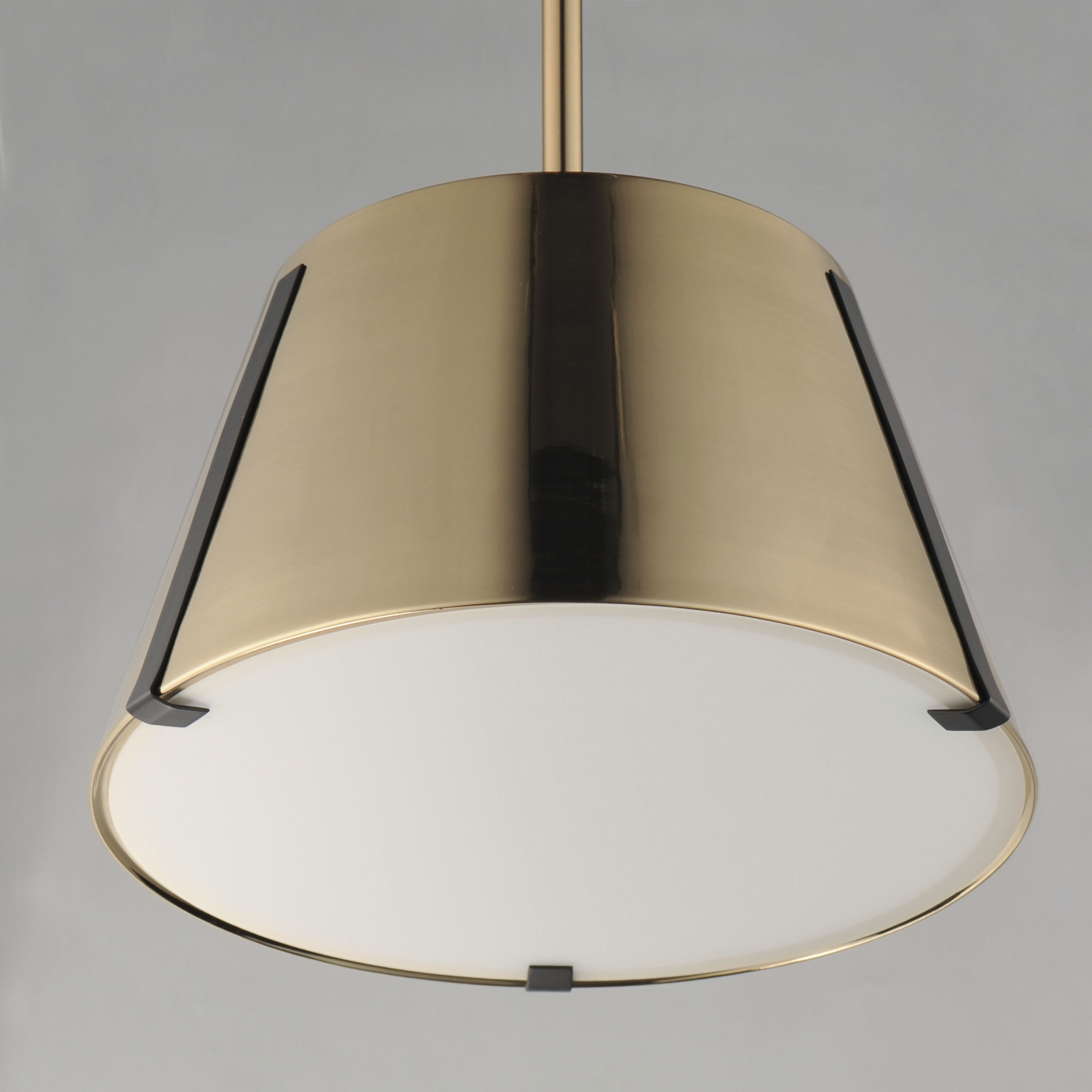 Carlo LED 13.75 inch Dark Bronze/Leather/Heritage Brass Single Pendant Ceiling Light